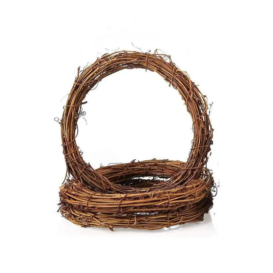 1pcs 10cm 15cm 20cm 25cm 30cm Natural Dried Rattan Wreath Xmas Garland Home Door Wall DIY Decor Gift Christmas etc ﻿