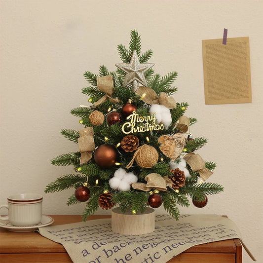 Small 45cm Desktop Christmas Tree With Multi-Color Decor Charming Party Decorative Props For Homes Office