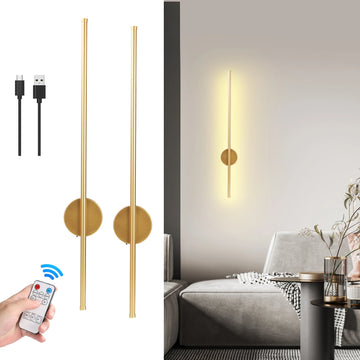 50cm/80cm Rechargeable Wall Light Wireless Internal Wall Lamp Dimming Modern Beside Night Lamp for Bedroom Remote Control 1PCS