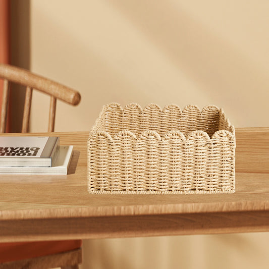 Organizing Storage Basket Serving Basket Lightweight Storage Organizer Clothes Hamper for Clothes Fruits Snacks Drinks Kitchen