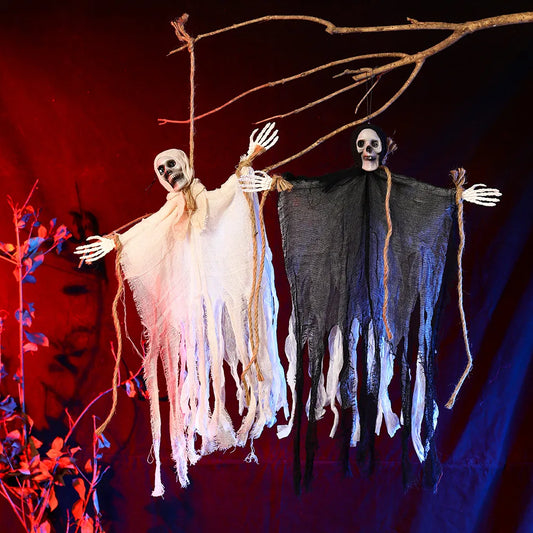 Halloween Spooky Ghost Hanging Festival Terrifying Skull Ghost Ornaments Halloween Terrifying Ghost Skull Decoration
