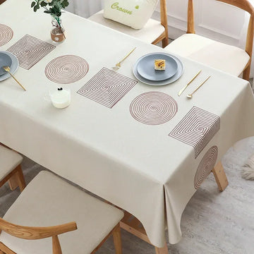 Mandala Series Printed Waterproof Tablecloth Anti-scalding Thickened Rectangular Home Party Dining Room Furnishings