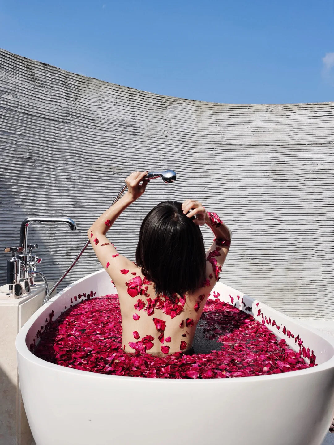 Bubble Bath Natural Rose Dried Petals Foot Soaking Health Spa Bathroom Proposal Ceremony Festival Party dried flower petals