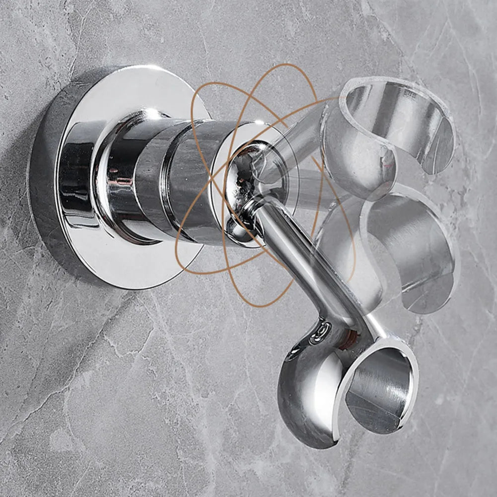 1pcs Shower Head Bracket With Screw Adjustable 360degree Shower Head Holder Bathroom Hand Shower Holder Supplies