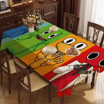 R-RainbowS Game F-Friends Tablecloth Birthday Party Wedding Christmas Table Cover Wipe Desk Cloth Decor Covers Rectangle