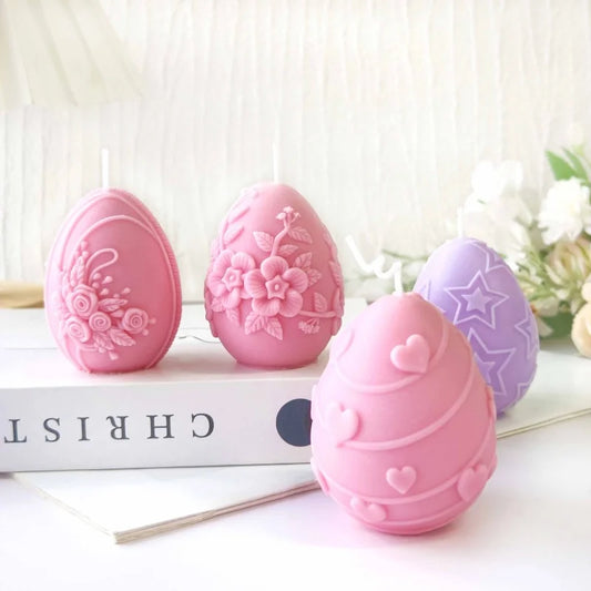 Easter Egg Aromatherapy Candles Handmade  Desktop Statue Natural Plant Scented Wedding Candles Holiday Party Gift Home Ornaments