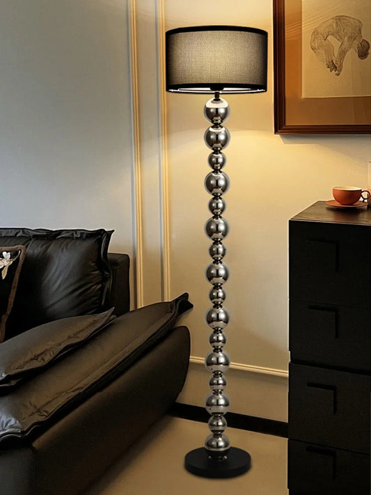 Stainless Steel Floor Lamp, LED Floor Lamp for Living Room, Bedroom & Bedside, Luxury High-End Style