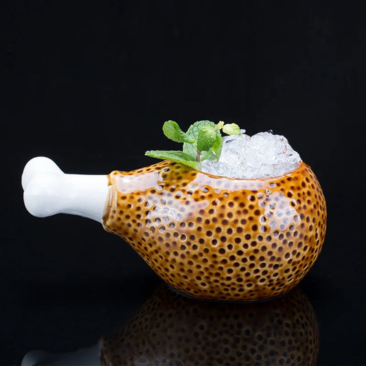 365ml Drumstick Ceramic Cocktail Glass TIKI Mug Hawaiian Bar Party Wineglass Fancy Ice Cream Container Smoothie Cup Dropshipping