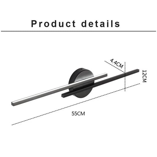 Simplicity Led Wall Lamps Suitable for Living Room TV Background Wall Nordic Creative Stair Corridor Study Double Line Light