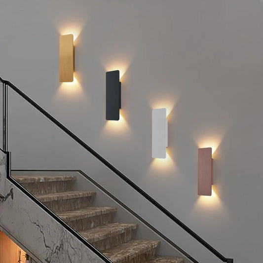 Modern Aluminum Wall Lamp LED Long slim Wall Lights Up/Down Lighting Hallway bedroom living room Lighting Decoration