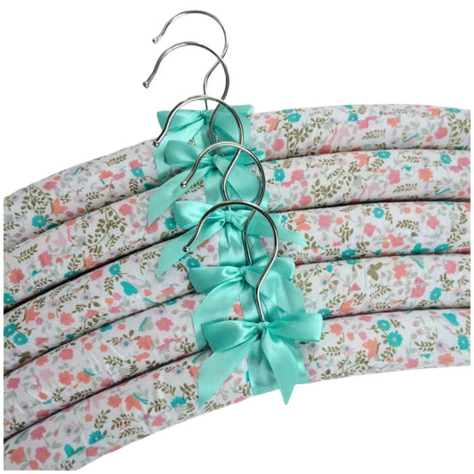 Sponge Wrap Padded Clothes Hangers Colorful Printing Clothes Hanging Rack Anti Slip Shop Display Wardrobe Hangers