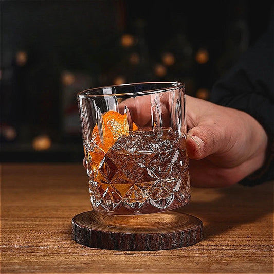 310ml/320ml Trendy Wine Glasses Party Whiskey Glass Household Glass Cup Transparent Cold Drink Cup Drinkware Whiskey Enthusiasts