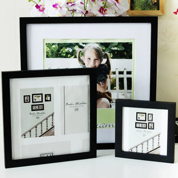 Wooden  Nature Square Picture Frame,Plexiglass Include Poster Photo Frames For Wall Hanging Photo Frame 30X30 35X35cm