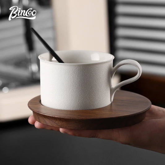 BINCOO 180ml Ceramic Coffee Mugs Tea Mugs Delicate Durable Coffee Cups Set Japanese Cafe Home Espresso Accessories Barista Tool