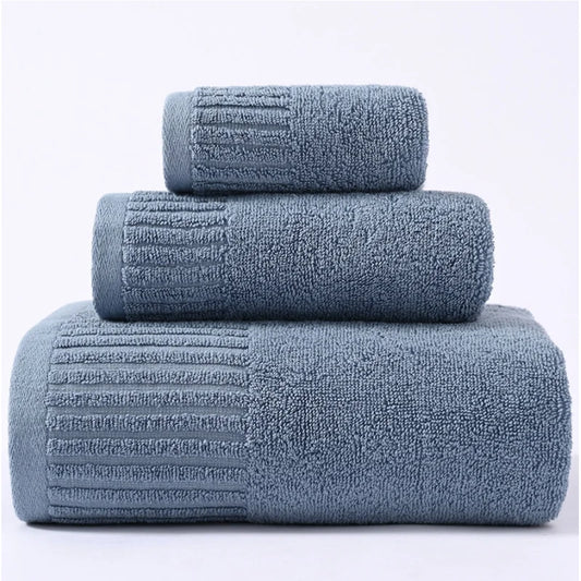 Luxury 3-Piece Cotton Towel Set – Soft, Absorbent & Elegant Bath Towels for Everyday Comfort | Naturalbuilthome