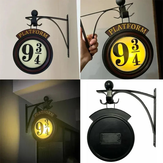 2025 Harry 9 3/4 Night Light pendant home LED Potter wall lamp Home Decoration Children's Festival Gifts Halloween Gifts
