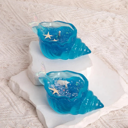 Sea Shell Aromatherapy Candle Creative Starfish ShellSea Sh Scented Candle Handmade Sea Shell Whirlpool Candles Home Decorations