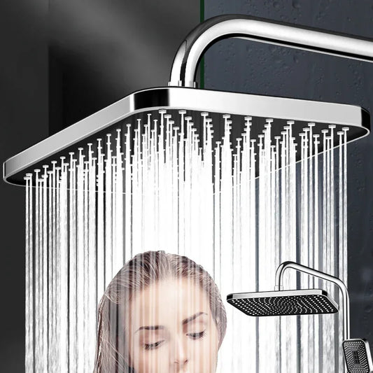 Shower Combo 12 inch Large Panel Rain Shower Head/Handheld Shower Combination Bathroom Handheld Three-mode Booster Set Bidet