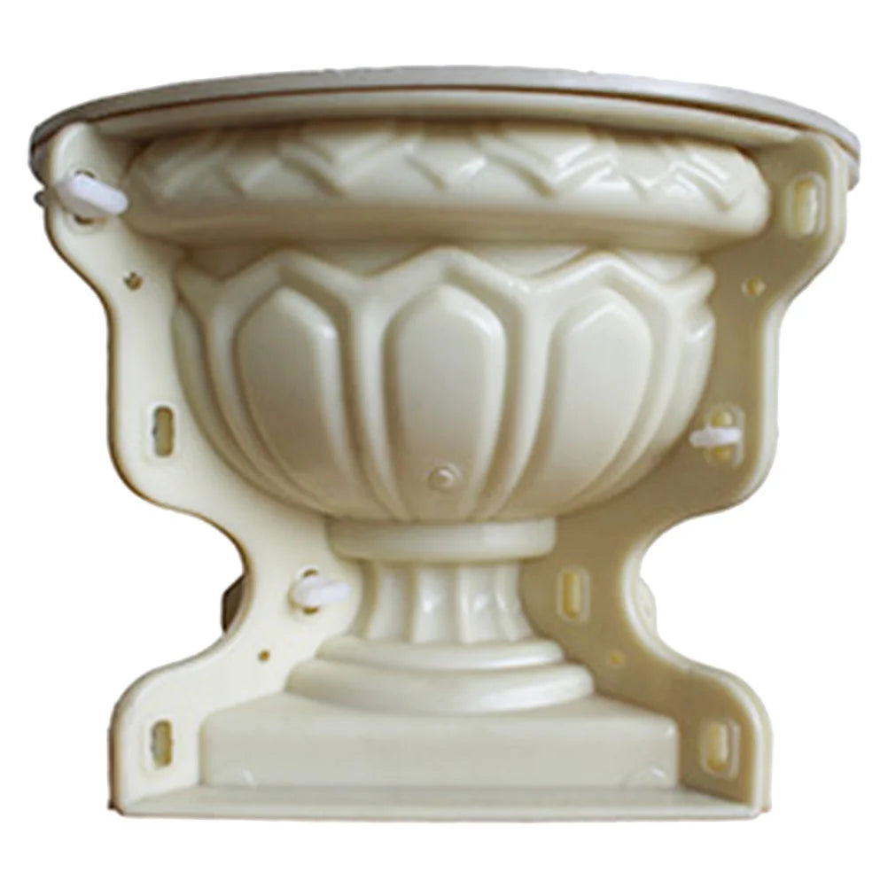 12Pcs Plastic Flowerpot Mold Planter Making Mold Diy Handcraft Mold European Style Pot Mould Concrete Casting Mold Garden nament