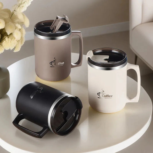 304 Stainless Steel Insulated Coffee Mug – Double Wall Thermal Cup with Lid | NaturalBuiltHome
