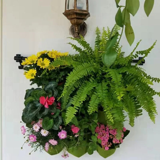 Wall Hanging Planting Bag Multiple Pockets Grow Bag Planter Vertical Garden Vegetable Living Bonsai Flower Plant Pot Home Supply