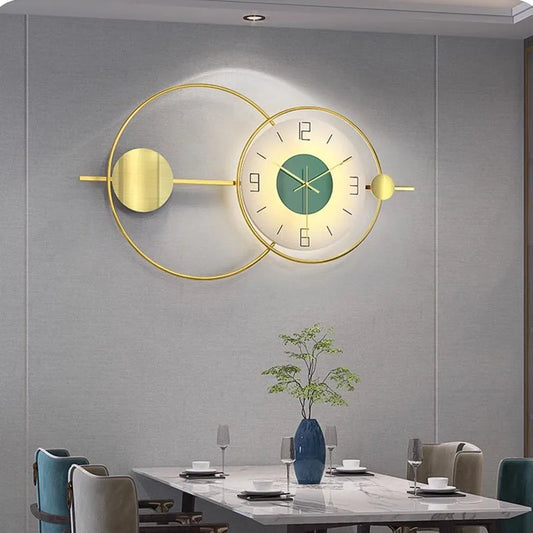 Design Interior Clock Wall Art Mural Big Size Vintage Aesthetic Wall Clocks Metal Wall Art Round Xenomorph Horloge Home Decor