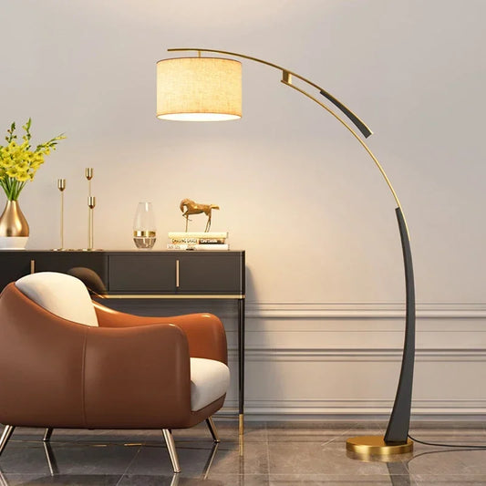 SEAN Nordic Fishing Floor Lamp Modern Family Living Room Beside The Sofa LED Decorative Creative Standing Light