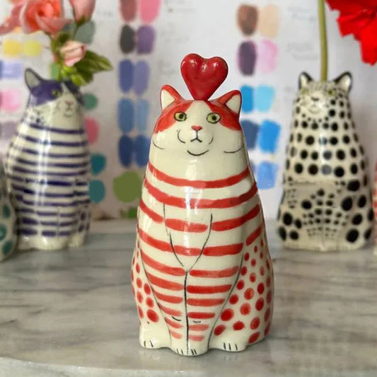 Creative Resin Cat Shaped Unique Vase Home Decoration Crafts Ornament Cat Enthusiast Statues 1 Pcs