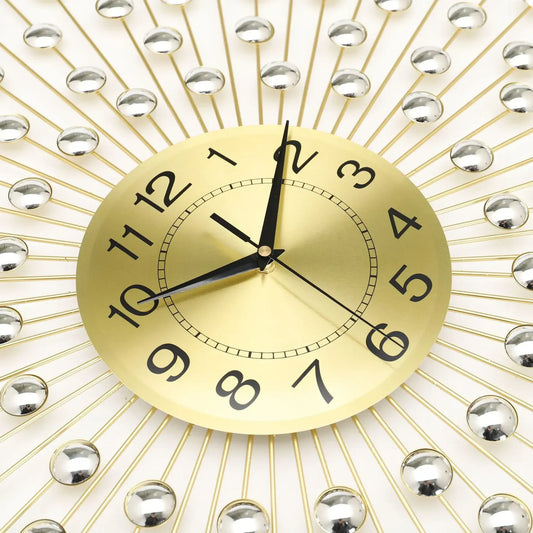 Gold Large Wall Clock Metal Silent Modern Luxury Nordic Clocks Wall Home Decor Gold Wall Watches Living Room Decoration Gift
