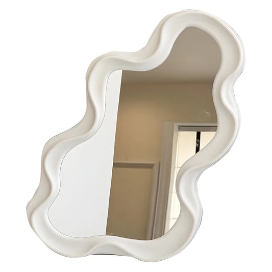 Cloud Shaped Makeup Mirror Portable Irregular Standing Mirror Wall-mounted Dressing Mirror Desk