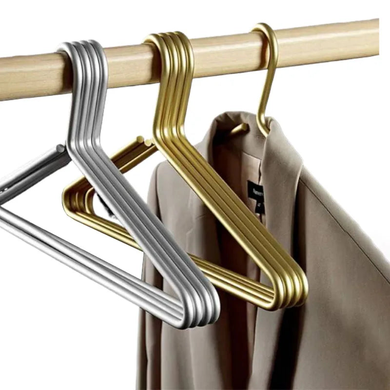 42CM Adult Clothes Hanger Closet Organizer,Space Alloy Suit Hanger ,8MM Bold,Advanced Wardrobe Storage Space Saving,5/10PCS