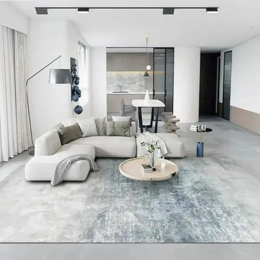 Light Luxury Carpets for Living Room Large Area Lounge Carpet Minimalist Bedroom Decor Gray Rug Home Soft Washable Floor Mat