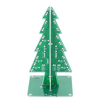 3 PCB Electronic Science Assemble Kit DIY 3D Christmas Tree Easy Installation Handmade Christmas Decor Kits for Home Living Room