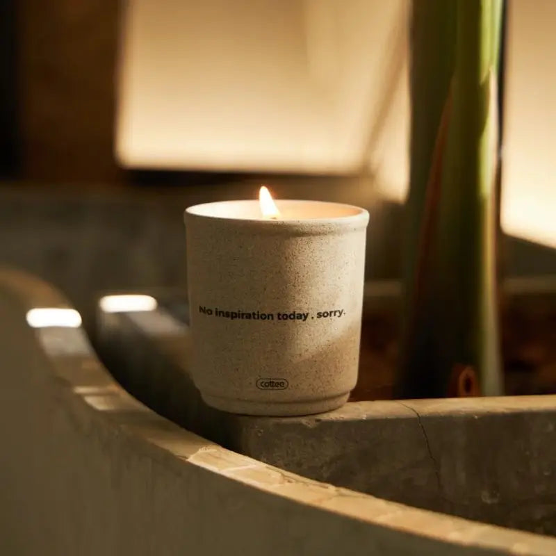 Cafe Aromatherapy Candle "take Away" Packaging Coffee Scented Candle Ceramics Cup Creative Home Indoor Fragrance Diffuser Gifts