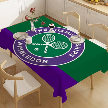 Small Carpet Anti-Slip Kitchen W-Wimbledon Pattern Tablecloths Summer Washable Picnic Party Rectangle Table Cover Home Dining