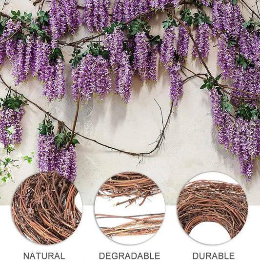 4.6 Meter Long Rattan Christmas Party Wedding Wreaths Decoration Garland Material Rattan Wreath DIY Wreath Party