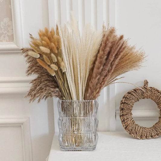 Thanksgiving Home Decorations Natural Plant Dried Pampas Bouquet Boho Reed Dried Flowers Wedding Scene Photo Shoot Ornaments
