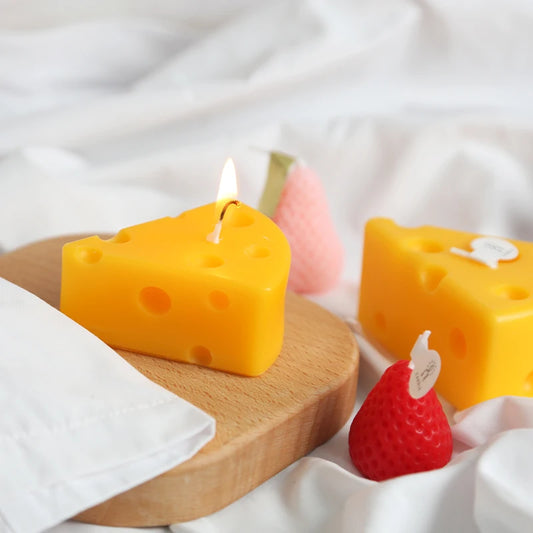 Creative New Fruit Series Candle Orange Peach Lemon Cherry Candle Ornaments Home Decoration Shooting Props Scented Candle