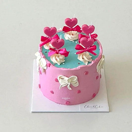 Korean Ins Style Candles, Rose Red Love Birthday Candles, Retro Black Rose Pink Fairy Birthday Cake Decoration Candles Household