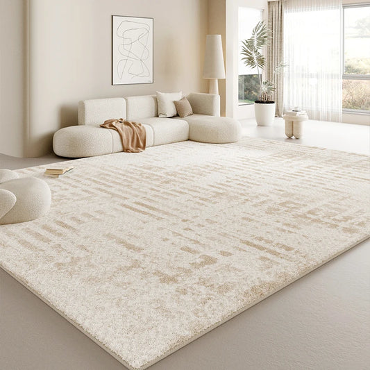 Cream Style Living Room Decoration Anti-slip Carpet Thick Plush Study Floor Mat Large Area Rugs Home for Bedroom Fluffy Soft Rug