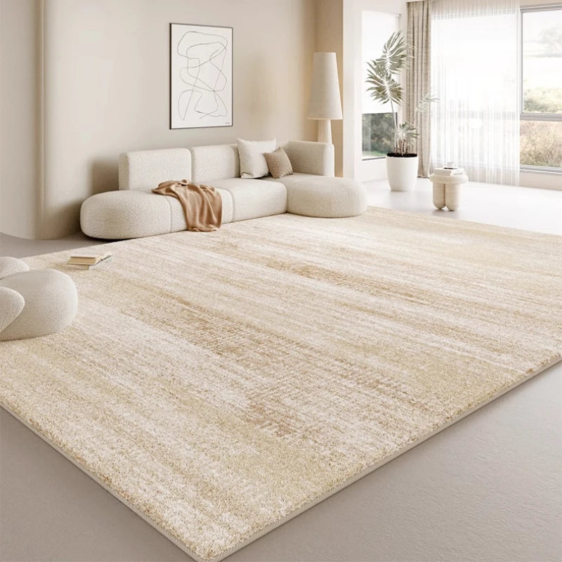 Cream Style Living Room Decoration Anti-slip Carpet Thick Plush Study Floor Mat Large Area Rugs Home for Bedroom Fluffy Soft Rug