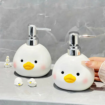 Cartoon cute chicken lotion bottle household press bottle bathroom shower gel hand soap shampoo dispensing bottle soap dispenser