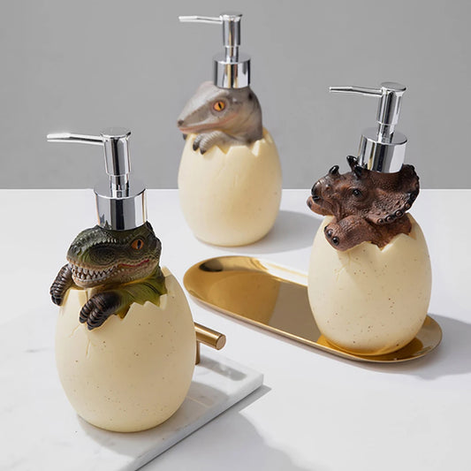 Creative Dinosaur Shape Liquid Soap Dispenser Washing Hand Sanitizer Bottle Bathroom Shampoo Shower Gel Bottles Soap Dispenser
