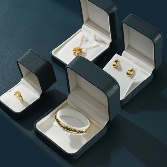 Luxury PU Leather Jewelry Box – Wedding Ring, Necklace, Bracelet & Earring Storage Organizer | Naturalbuilthome