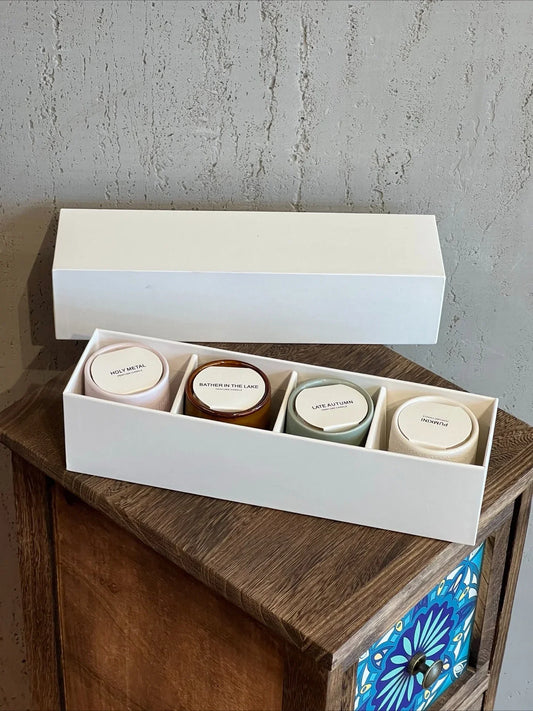 Haute Scent Trinity: Designer Home Candle + Fireplace Accent | Curated for Connoisseurs - Ultimate Luxury Gift Set