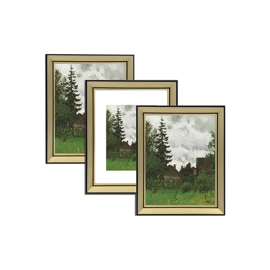 Vintage BlueGreen Woodgrain PS Photo Frame Rustic Wall Decor for Living Room,Farmhouse Style Picture Frame  Distressed Texture