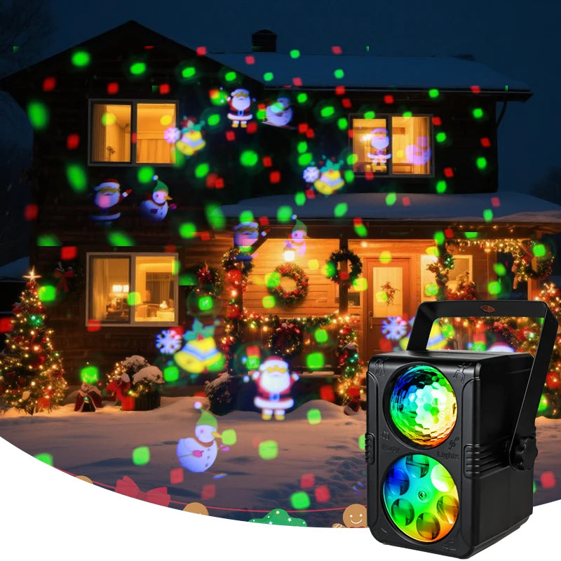 LED Christmas pattern projection light suitable for Halloween parties, holidays, children's living rooms, home decoration lights