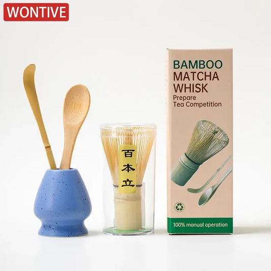 4-5PCS/set Japanese Matcha Set Safety Bamboo Buddha Tea Spoon Tea Set Indoor Tea Stirring Tools Accessories Kitchen Teaware Sets