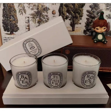 Aromatherapy Candle Classic Three Piece Set Net Content 70g * 3 Berry Rose Fig Gift Box Gift Bag