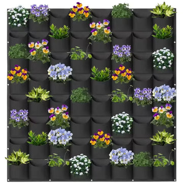 Wall Hanging Planting Bag Multiple Pockets Grow Bag Planter Vertical Garden Vegetable Living Bonsai Flower Plant Pot Home Supply
